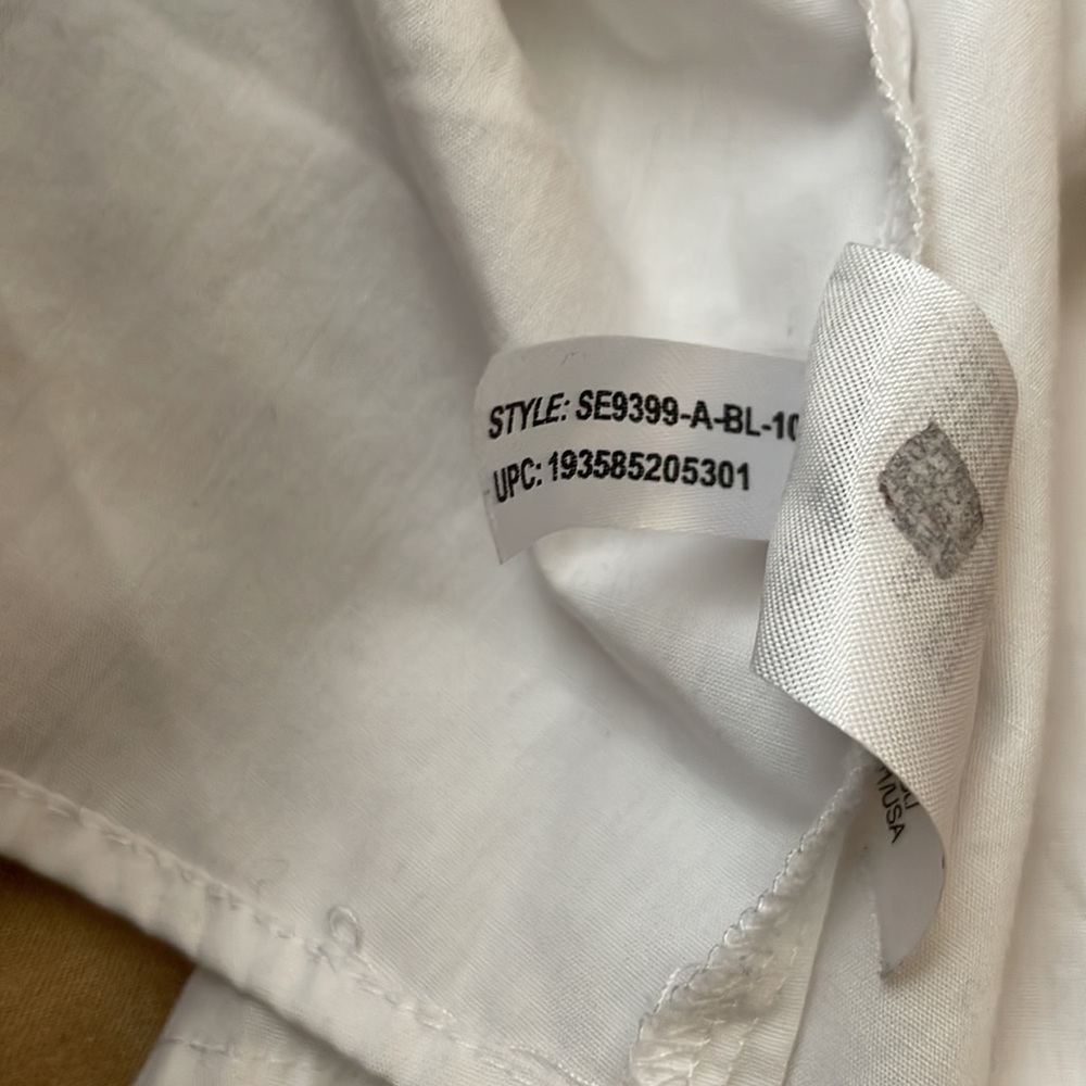 French Toast Ruffle Uniform Top - Picture 6 of 6